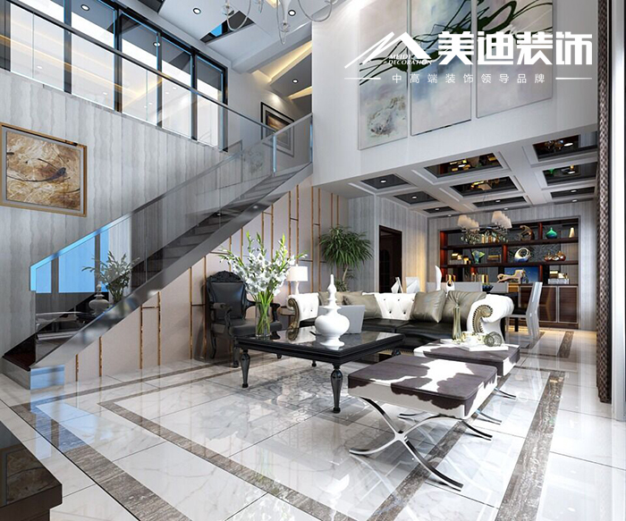 长沙复式客厅装修